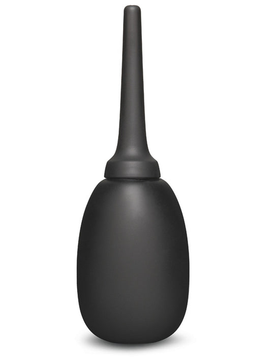 b-Vibe Flexible Silicone Anal Douche Ssytem Black Enemas and Douches