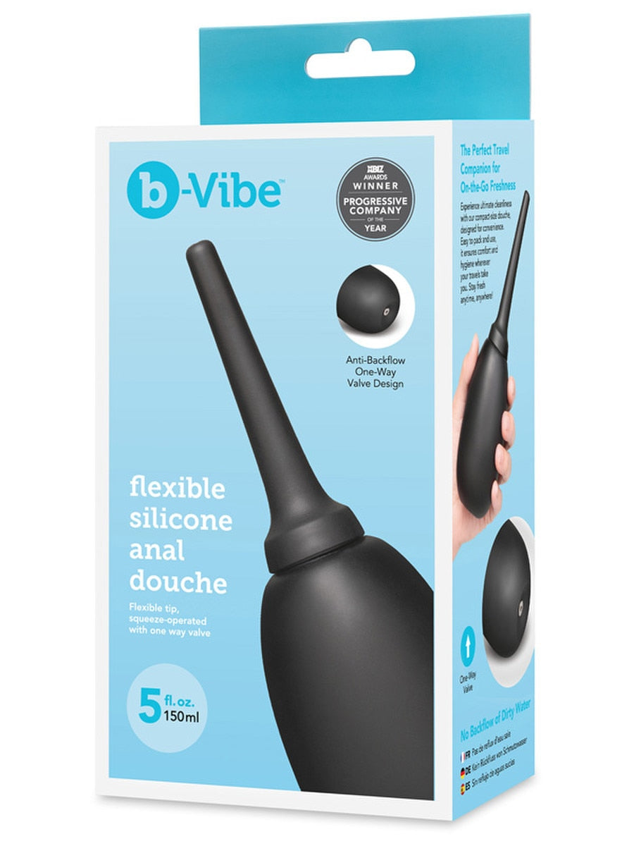 b-Vibe Flexible Silicone Anal Douche Ssytem Enemas and Douches