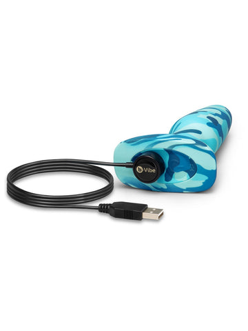 b-Vibe Rimming 2 Rotating and Vibrating Butt Plug Camo - Butt Plugs