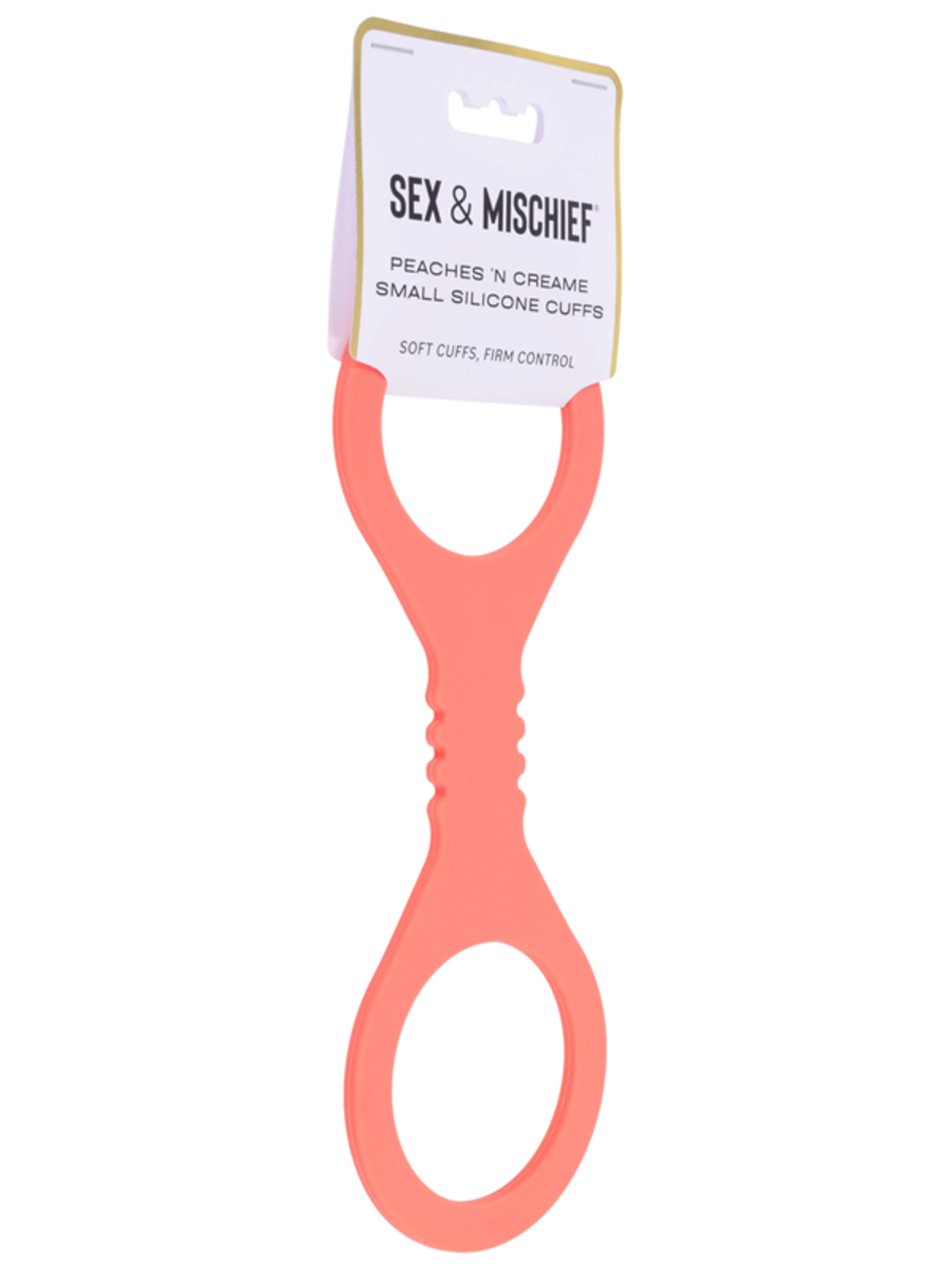 Sex and Mischief Peaches n CreaMe BDSM Silicone Cuffs Peach Cuffs And Restraints