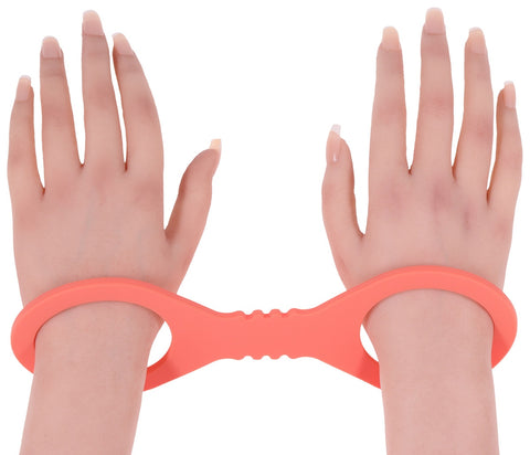 Sex and Mischief Peaches n CreaMe BDSM Silicone Cuffs Peach - Cuffs And Restraints