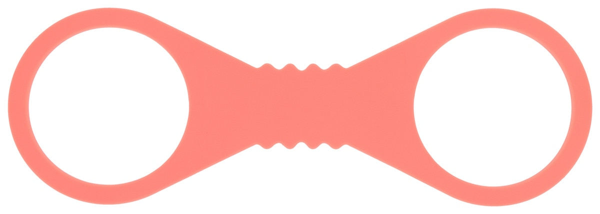 Sex and Mischief Peaches n CreaMe BDSM Silicone Cuffs Peach Large Cuffs And Restraints