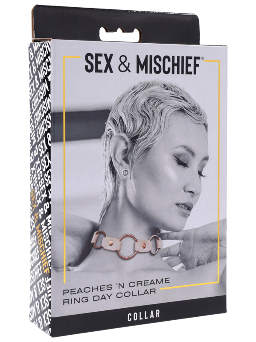 Sex and Mischief Peaches n CreaMe Ring Day BDSM Collar Collars and Leads