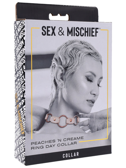 Sex and Mischief Peaches n CreaMe Ring Day BDSM Collar Collars and Leads