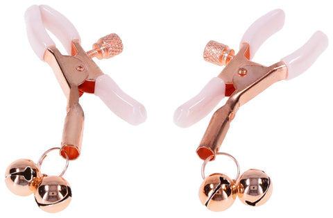 Sex and Mischief Peaches n CreaMe Bell Nipple Clamps - Nipple and Clit Clamps