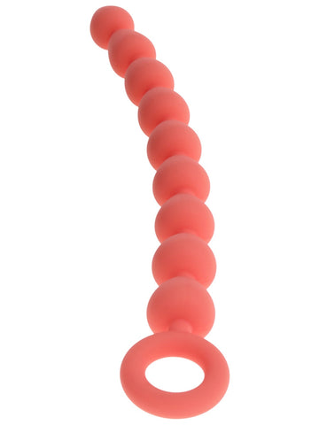 Sex and Mischief Peaches n CreaMe Silicone Anal Beads - Anal Beads and Balls
