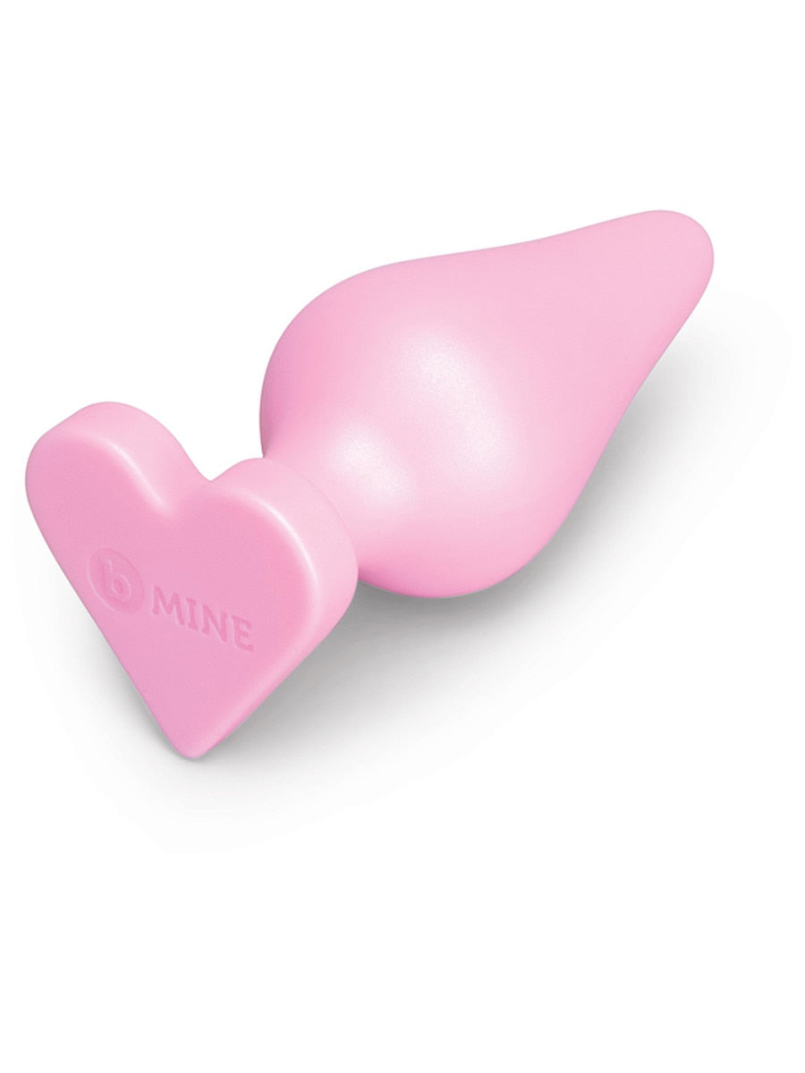 b-Vibe Butties B-Mine Silicone Butt Plug with Heart Base Butt Plugs