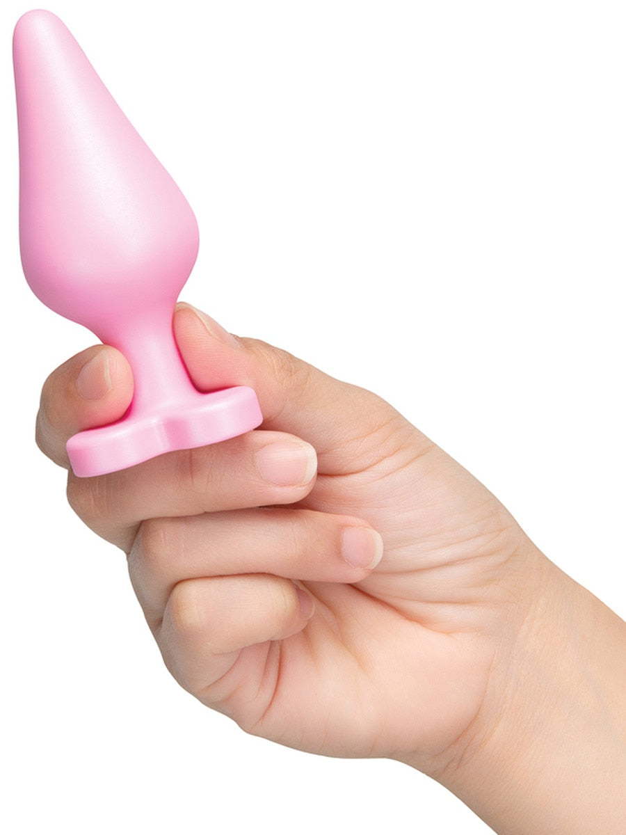 b-Vibe Butties B-Mine Silicone Butt Plug with Heart Base Butt Plugs