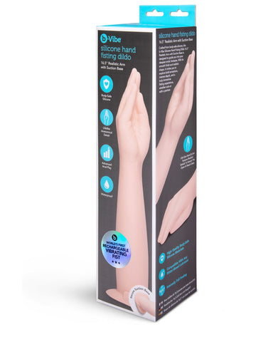 b-Vibe Silicone Hand Fisting Dildo With Suction Base - Realistic Dildos