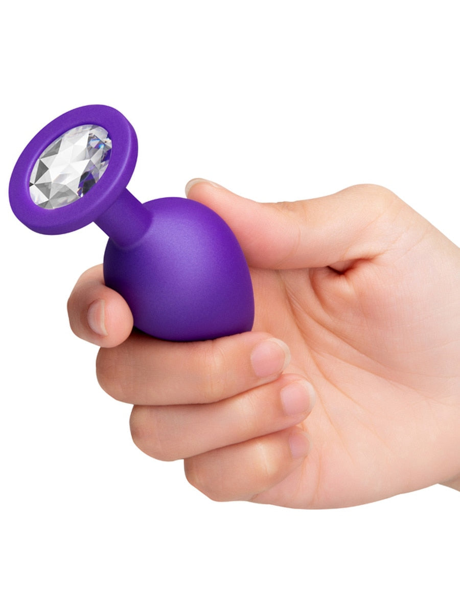 b-Vibe Jewel Butties 3 Piece Anal Training Set Butt Plugs