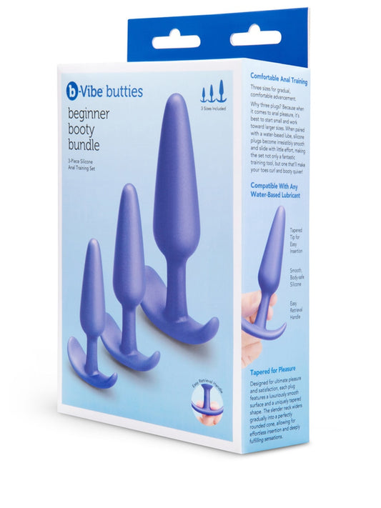 b-Vibe Butties Beginner Booty 3-Piece Anal Training Set Butt Plugs