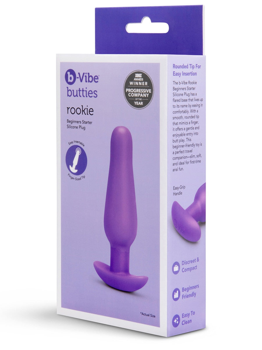 b-Vibe Rookie Beginners Starter Silicone Butt Plug Butt Plugs