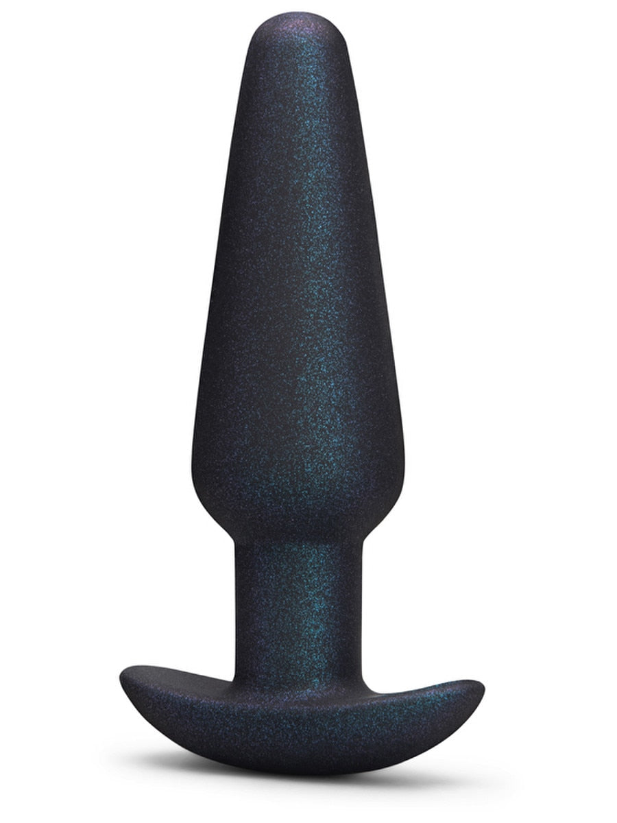 b-Vibe Hefty Weighted Silicone Anal Plug Black Butt Plugs