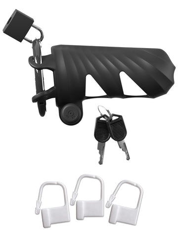 Fantasy C-Ringz Remote-Controlled Vibrating Cock Blocker - Male Chastity