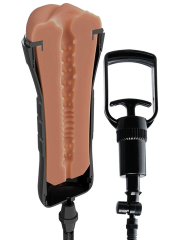 PDX Extreme Wet Pussies Super Sucker XXL Realistic Stroker - Masturbators and Strokers