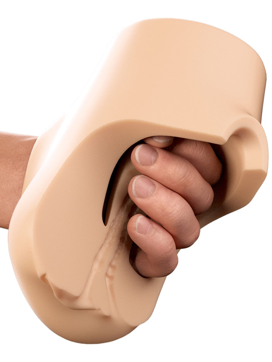 PDX Plus Double Pounder Vibrating Squeeze Realistic Stroker Masturbators and Strokers