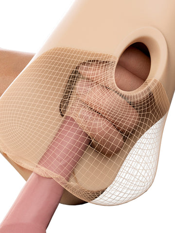 PDX Plus Double Pounder Vibrating Squeeze Realistic Stroker - Masturbators and Strokers