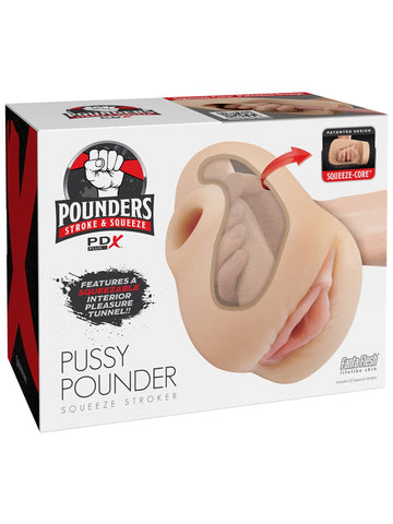 Pipedream Extreme Plus Pussy Pounder Squeeze Male Stroker - Masturbators and Strokers