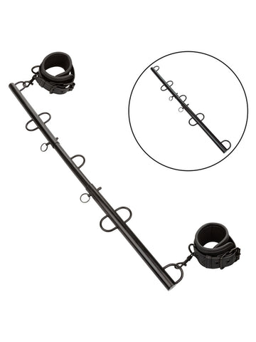 CalExotics Nocturnal Collection Spreader Bar with Cuffs - Spreaders and Hangers
