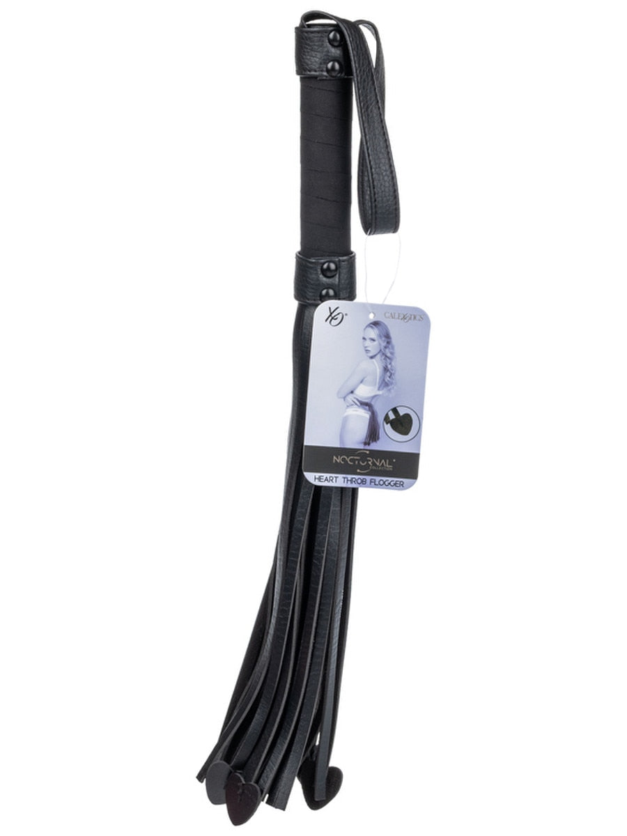 California Exotics Nocturnal Collection Heart Throb Flogger Whips And Crops