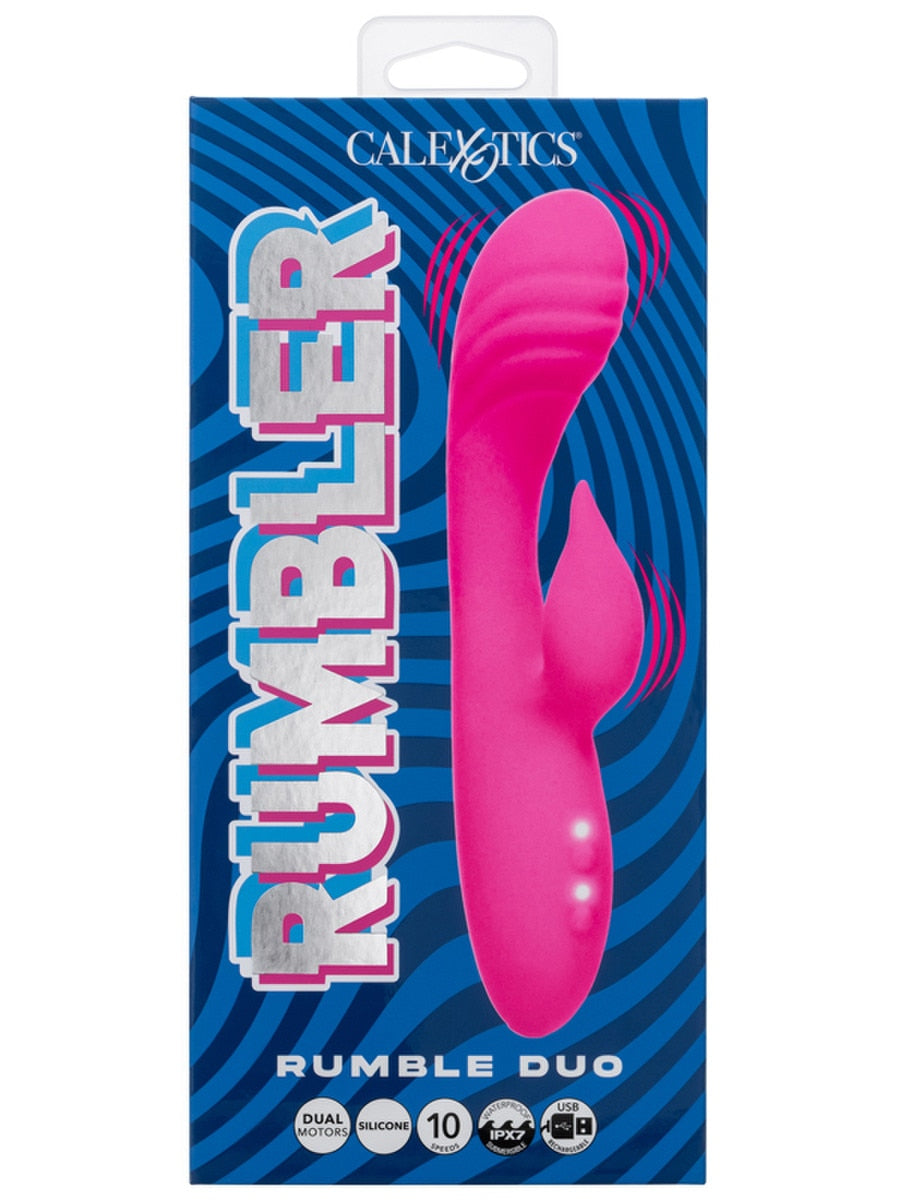 CalExotics Rumbler Rumble Duo 10 Functions Rabbit Massager Rabbit Vibrators