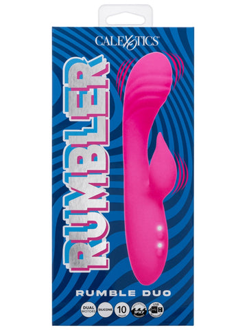 CalExotics Rumbler Rumble Duo 10 Functions Rabbit Massager - Rabbit Vibrators