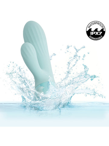 California Exotics Aura Dual Ripple Rabbit Vibrator - Rabbit Vibrators