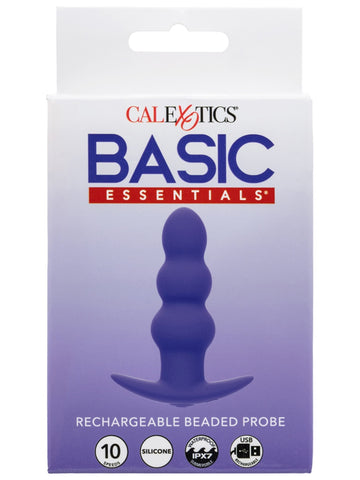 CalExotics Basic Essentials Rechargeable Beaded Anal Probe - Butt Plugs