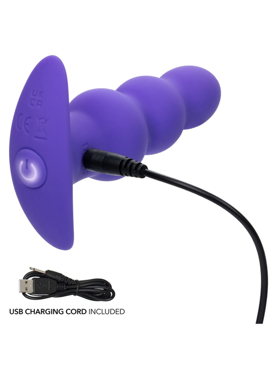 CalExotics Basic Essentials Rechargeable Beaded Anal Probe Butt Plugs
