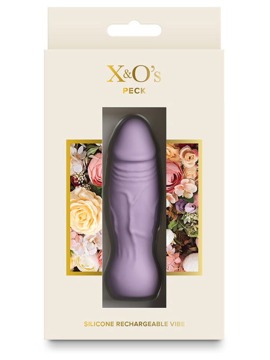 NS Novelties X and Os Peck Silicone Rechargeable Vibrator - G-Spot Vibrators