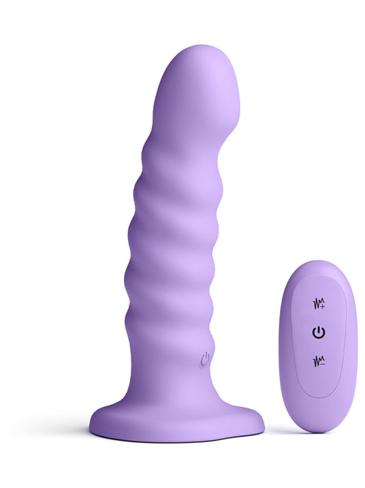 NS Novelties Colours Ribbed 6 inch Remote Control Dildo - Vibrating Dildos