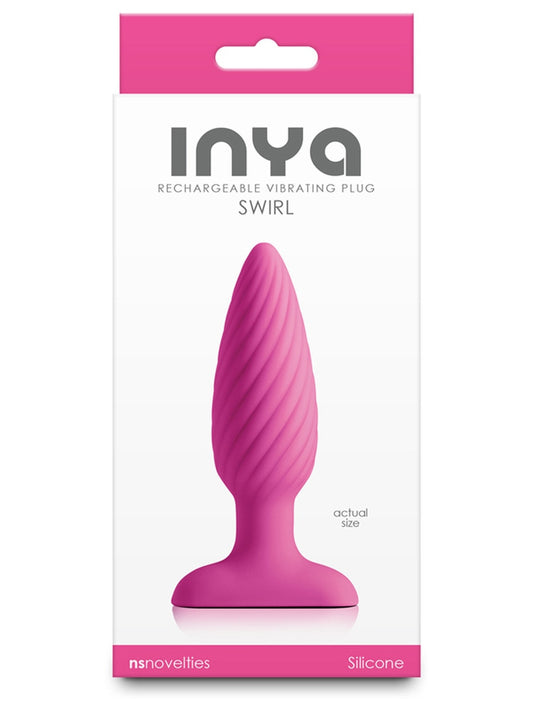 NS Novelties INYA Swirl Vibrating Anal Plug - Butt Plugs