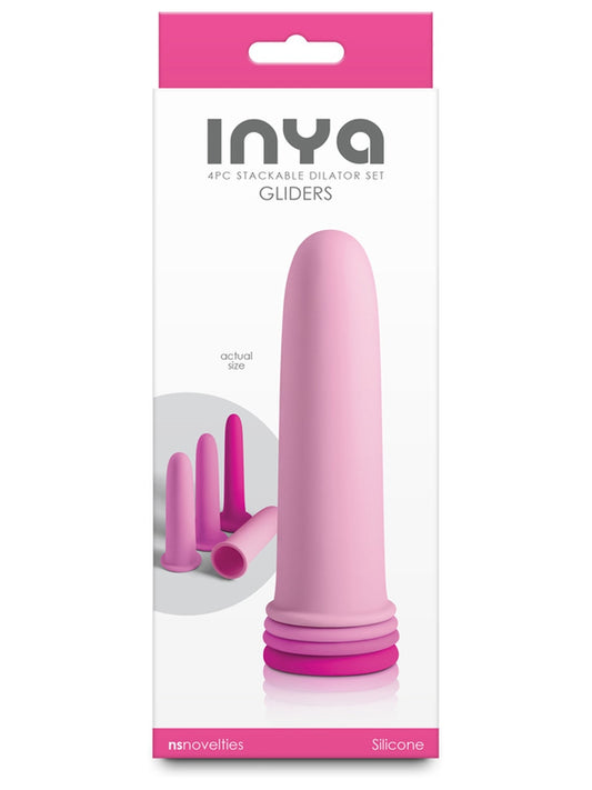 NS Novelties INYA Gliders 4 Piece Stackable Dilator Set - Butt Plugs