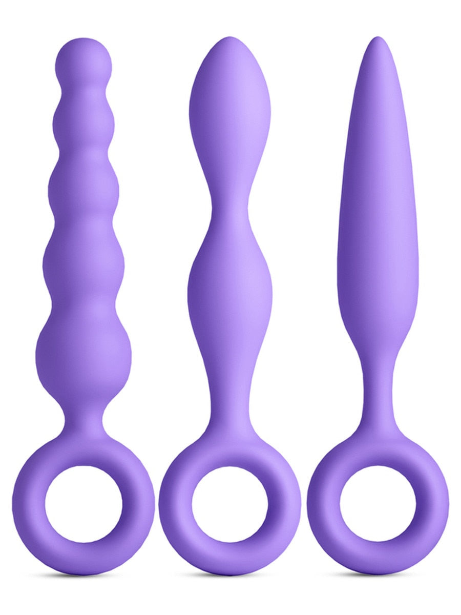 NS Novelties INYA Trio 3 Piece Silicone Butt Plug Kit - Butt Plugs