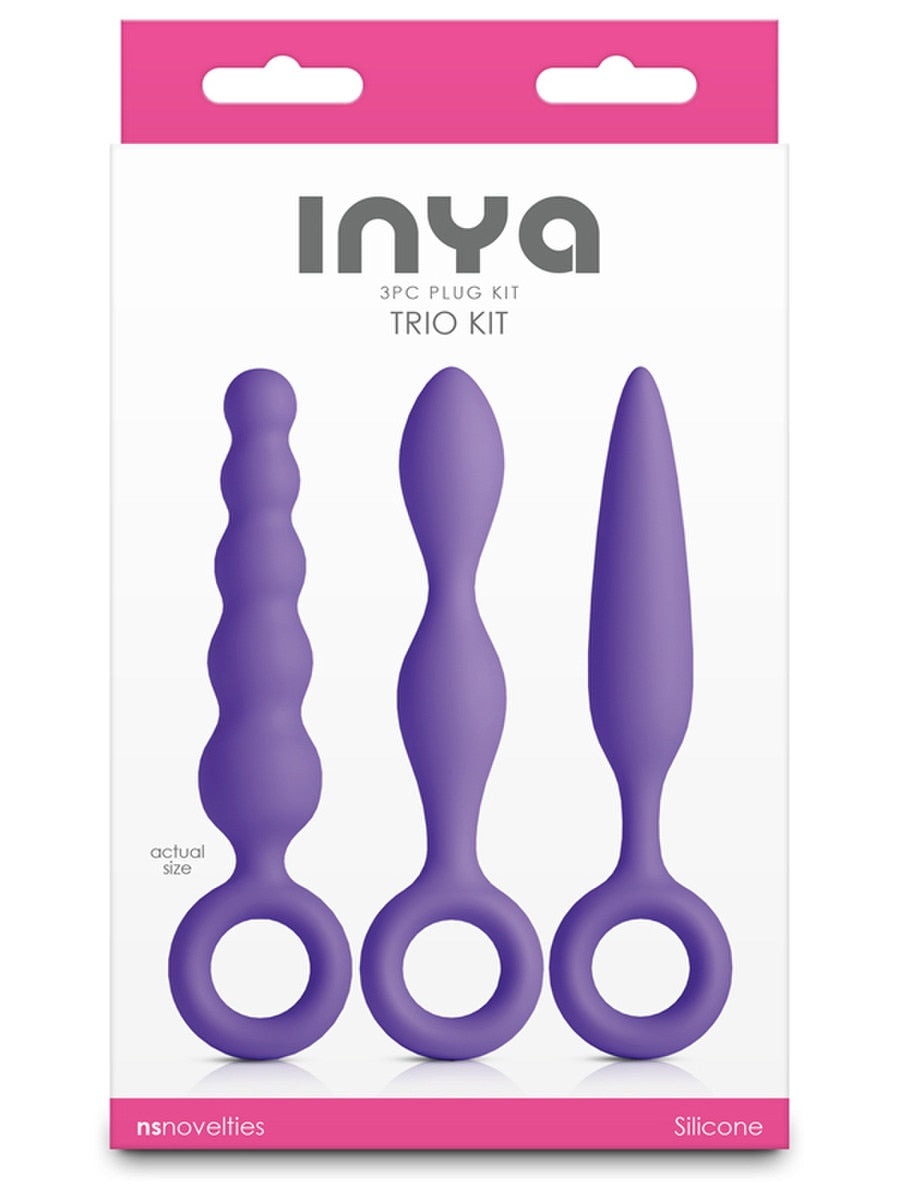 NS Novelties INYA Trio 3 Piece Silicone Butt Plug Kit - Butt Plugs