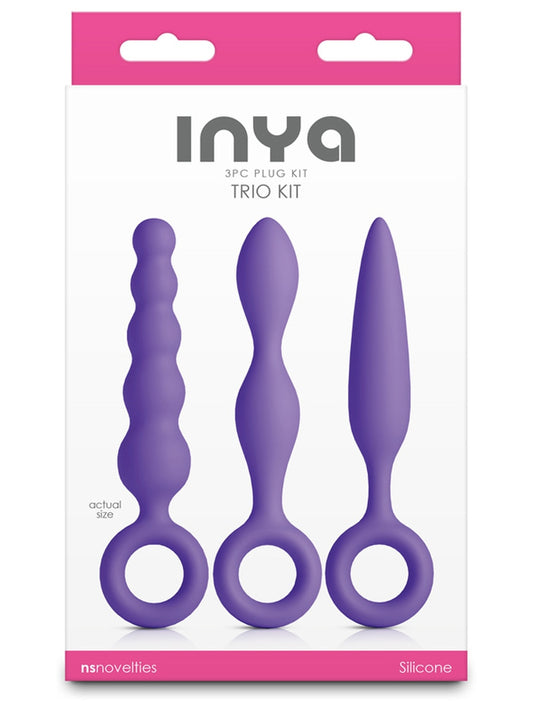 NS Novelties INYA Trio 3 Piece Silicone Butt Plug Kit - Butt Plugs