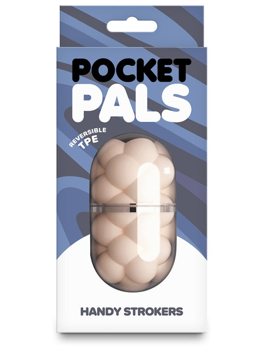 NS Novelsite Pocket Pals Bubbles White TPE Male Masturbator - Masturbators and Strokers