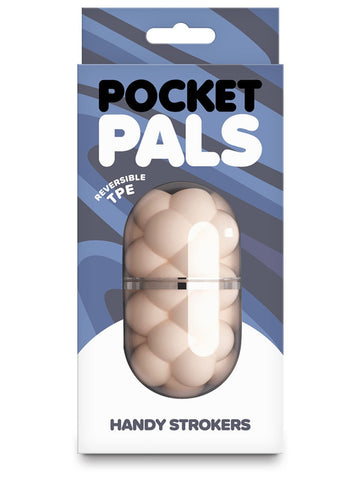 NS Novelsite Pocket Pals Bubbles White TPE Male Masturbator - Masturbators and Strokers