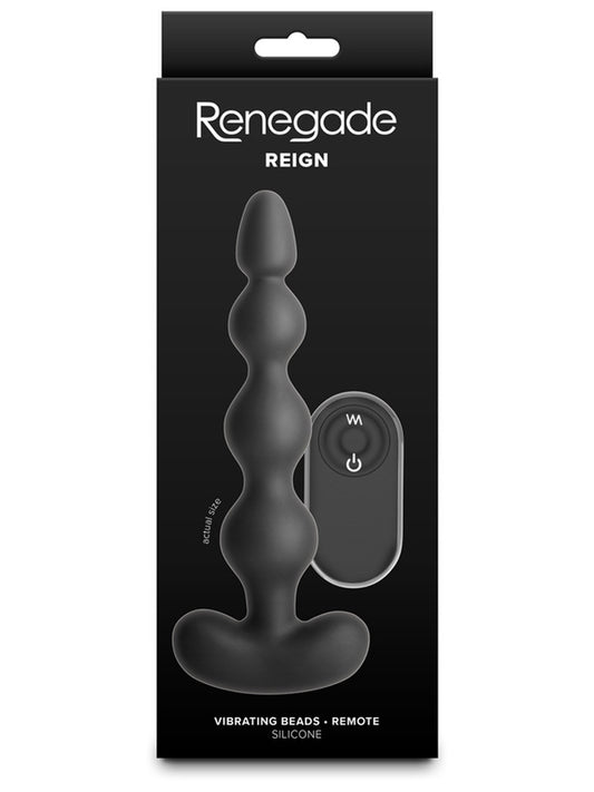 NS Novelties Renegade Reign Vibrating Anal Play Bead - Anal Beads and Balls