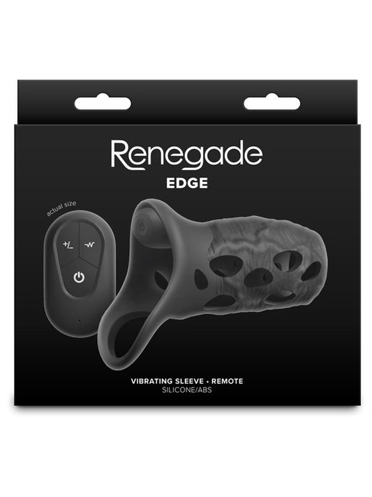 NS Novelties Renegade Edge Vibrating Penis Sleeve - Penis Sleeves and Extenders
