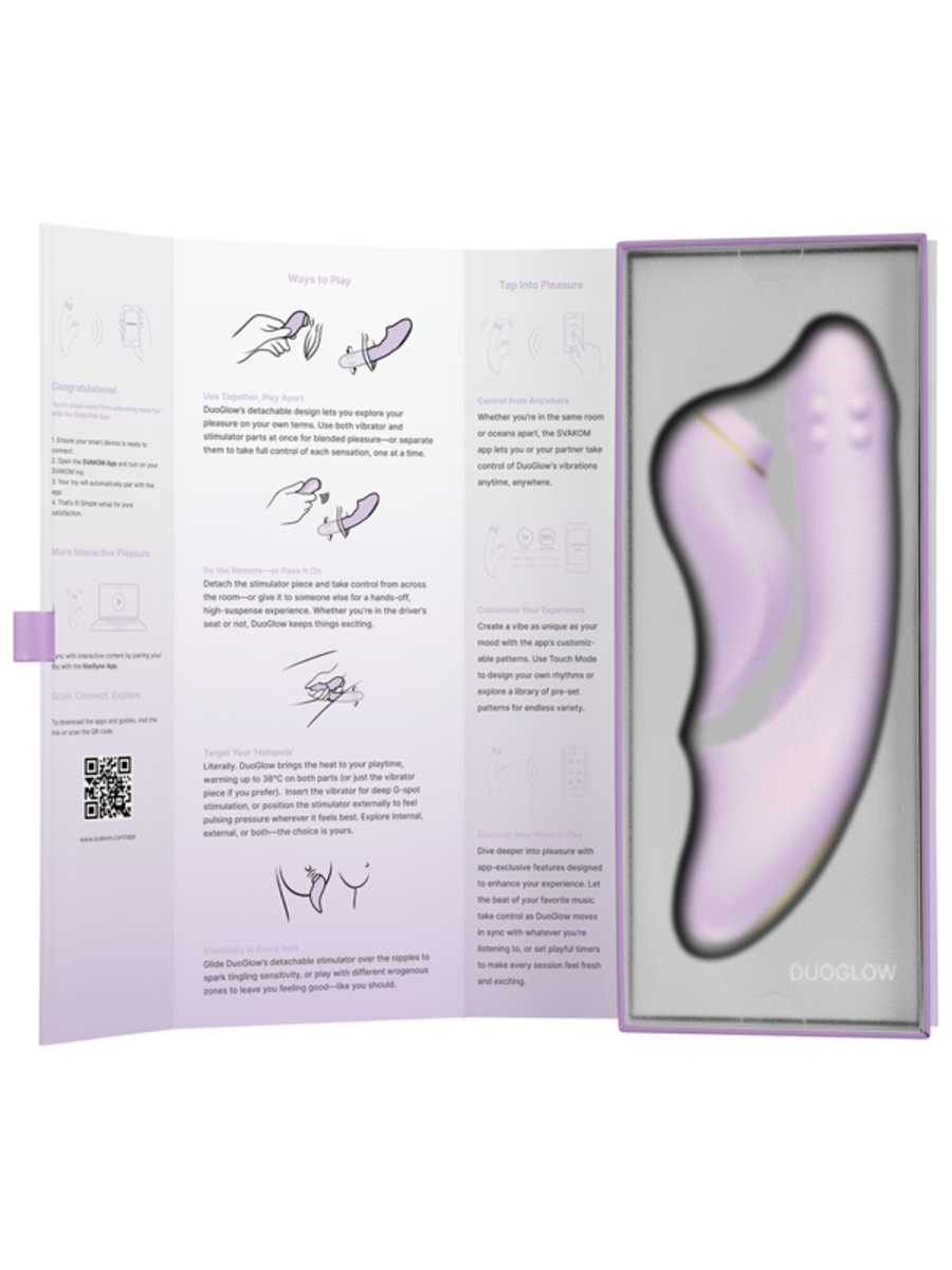 Svakom DuoGlow Multi Function Rotating Rabbit Vibrator Rabbit Vibrators