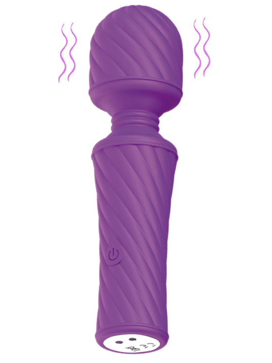 Full Circle Glow Waterproof Body Wand Massager Purple Body Wands