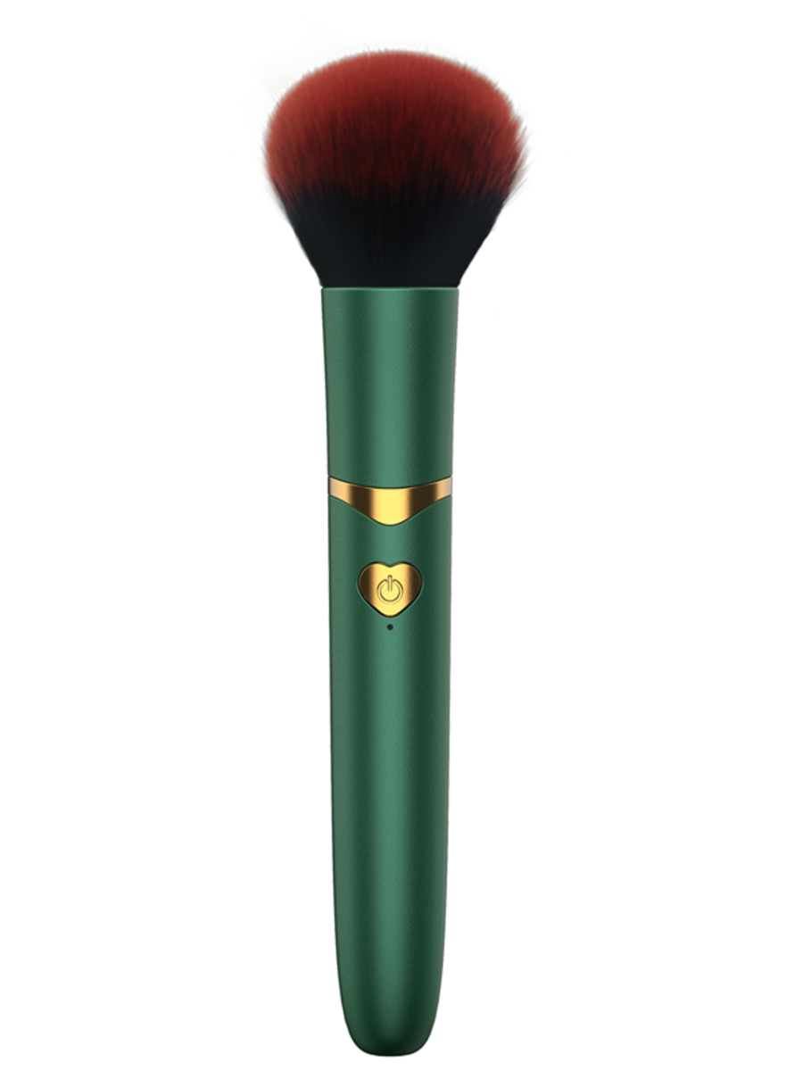 Full Circle Brush Vibrating Bullet Massager Green Bullet Vibrators