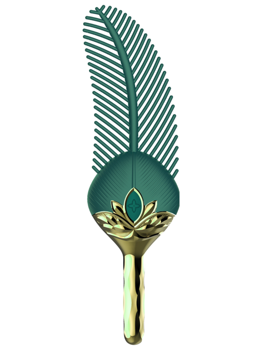 Full Circle CLEO Vibrating Clitoral Tickler Massager Green Clit Ticklers and Pulsators