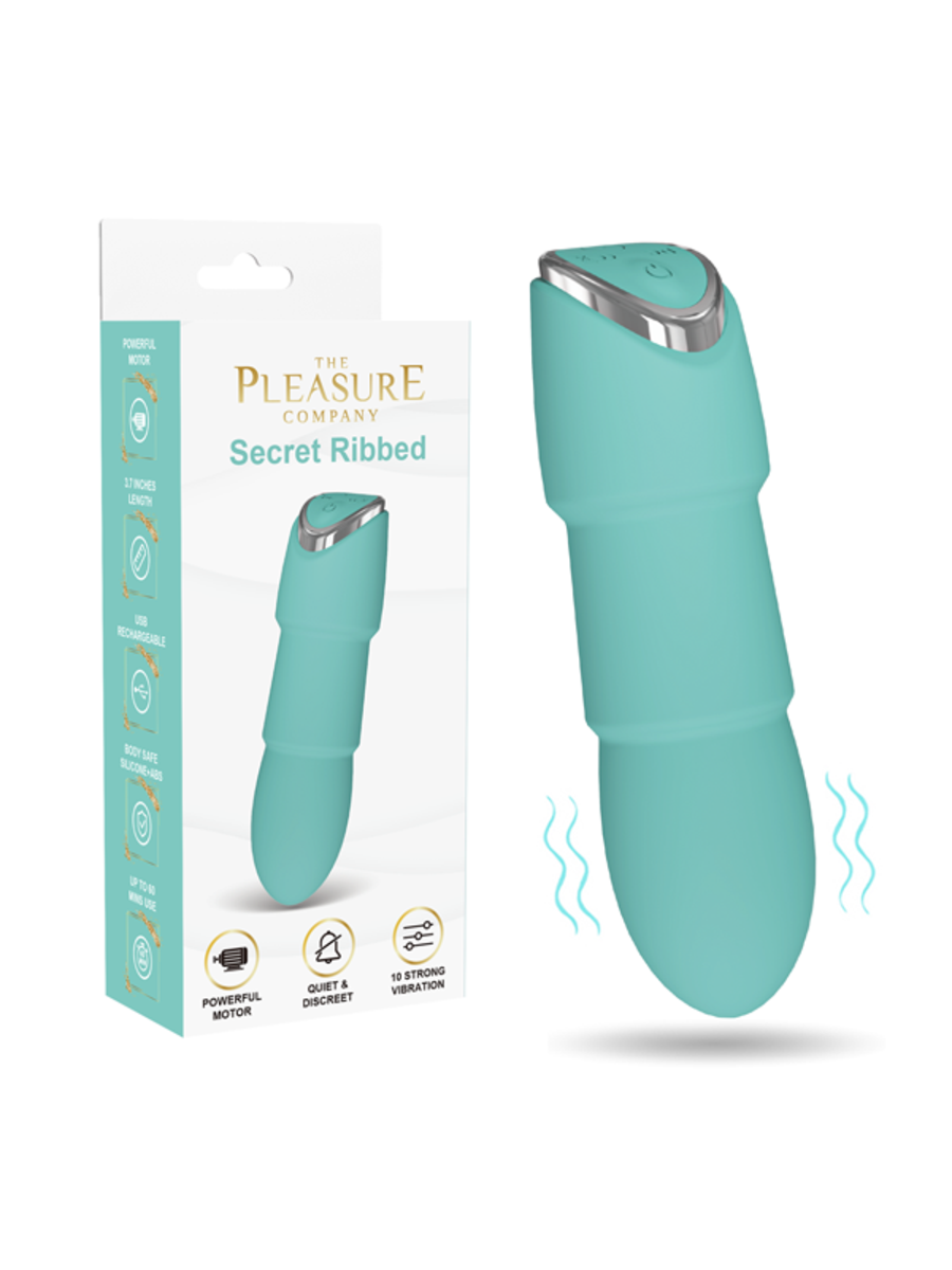 Full Circle Secret Ribbed USB Rechargeable Bullt Vibe Bullet Vibrators