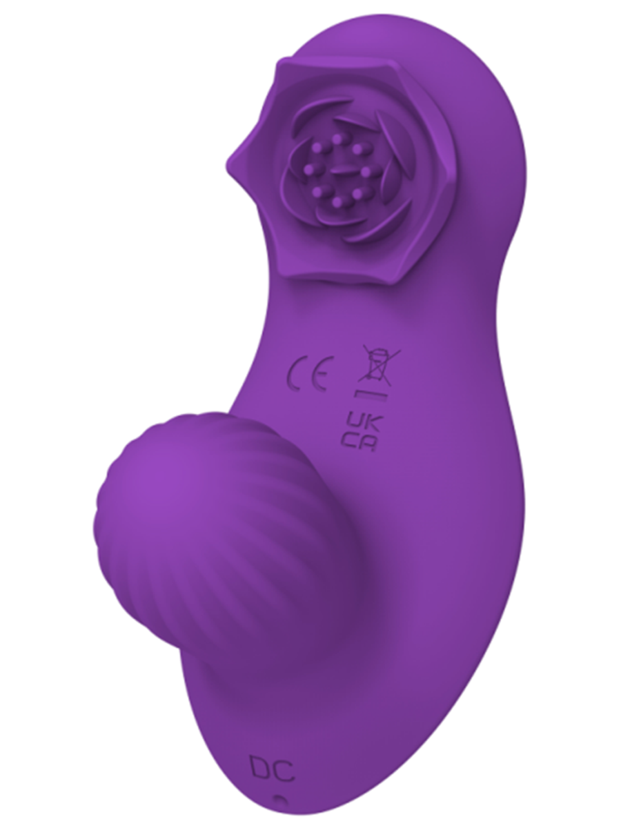 Full Circle OMG ! Rechargeable Remote Control Clit Vibe Purple Clit Ticklers and Pulsators