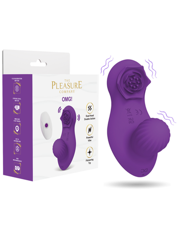 Full Circle OMG ! Rechargeable Remote Control Clit Vibe - Clit Ticklers and Pulsators