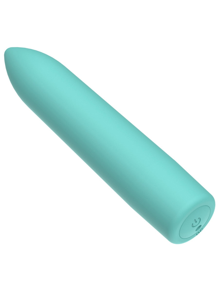 Full Circle Mini Baby Vibrating Bullet Massager Teal Bullet Vibrators