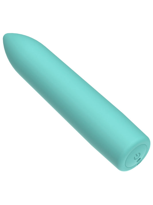 Full Circle Mini Baby Vibrating Bullet Massager Teal Bullet Vibrators