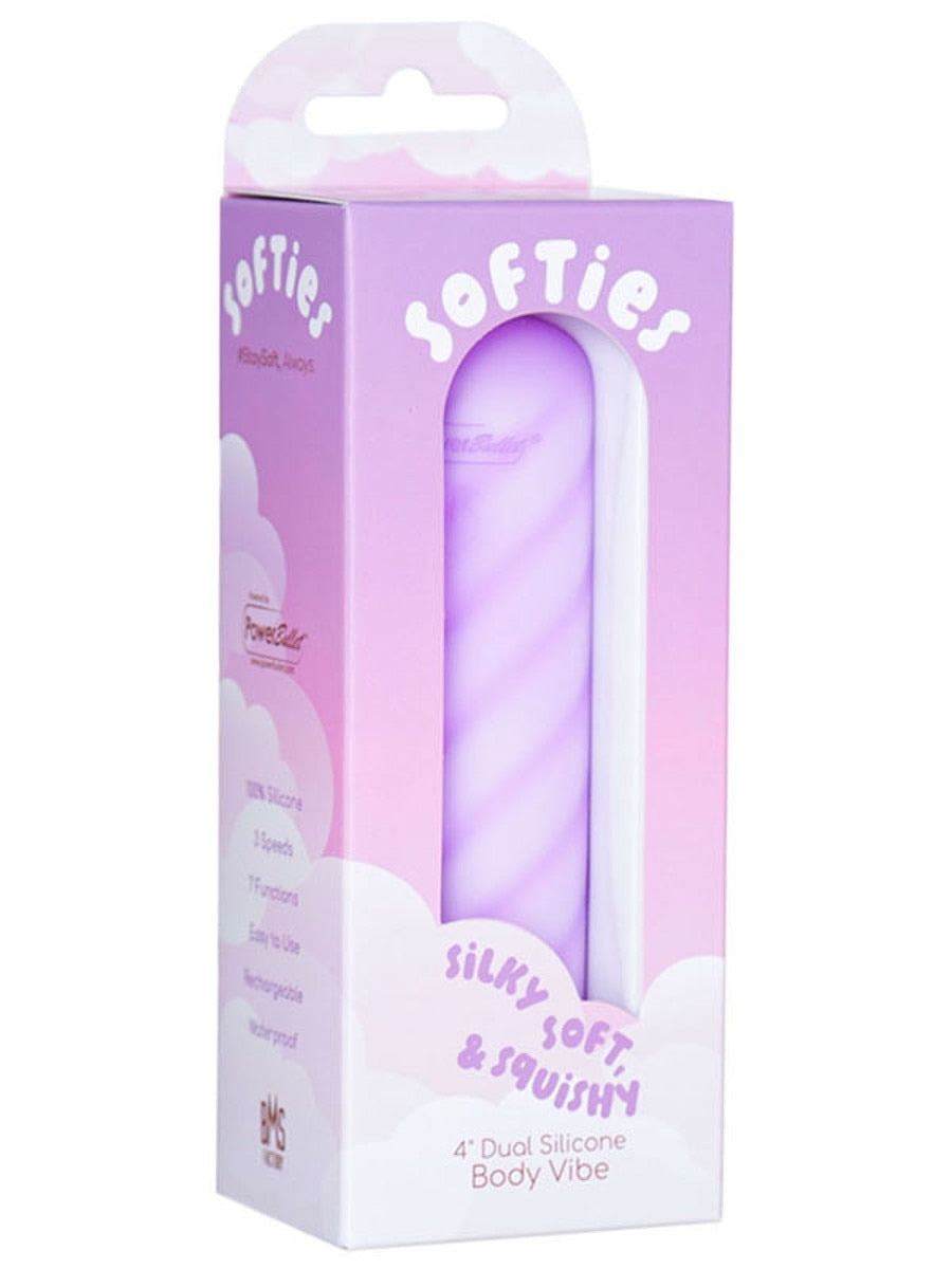 BMS Factory Softies Dual Layer Silicone Bullet Vibrator - Bullet Vibrators